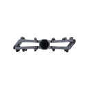 BBB flat pedal aluminum 100x95mm black matt 399g, pins: conical / replaceable