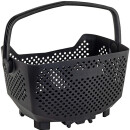 Racktime luggage carrier basket Bask-it Edge, black, 43 x 24 x 29cm, with Snap-it adapter