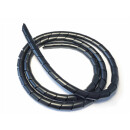 Coiled cable sheath Ø 3 - 8 mm black total 5 m