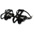 Wellgo pedals ATB LU-964 9/16" aluminum incl. pedal straps and hooks black