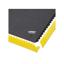 Notrax Abschlusskante für Arbeitsplatz- matte männlich 19mm 91cm gelb
