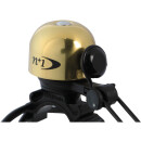 Bike Attitude bell 22.2 or 25.4 mm rotatable made of brass w. hammer black