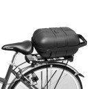 Valigia per bicicletta Pletscher incl. scatola di adattamento con serratura 430x240x190 mm nero