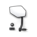 Oval rear-view mirror, left handlebar mounting StVZO for fast e-bikes