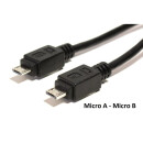 Bosch USB Ladekabel Micro A - Micro B 300mm für...