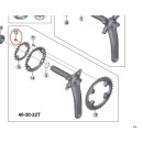 Shimano chainring bolt FC-M782 M8x8.5mm 4 pcs.