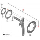 Shimano chainring bolt FC-M6000 M8x8.5 with nut