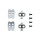 Set di tacchette Shimano SM-SH56 SPD a smontaggio multiplo con contropiastra