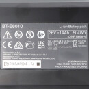 Batteria Shimano STEPS BT-E8010 36V/14Ah (504 Wh) senza portabatteria. nero