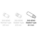 Manicotto Shimano SIS-SP41 esterno:6/4mm interno:4mm alluminio sigillato