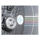 Bikefitting sticker roll for shoe plate adjuster