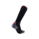 UYN Lady Ski Evo Race Socks nero / rosa paradiso 37-38