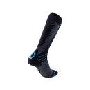 UYN Man Ski Comfort Fit Socks medium grey melange / azure 45-47