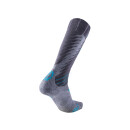 UYN Lady Ski Comfort Fit Socks grey / turquoise 35-36