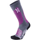 UYN Lady Ski All Mountain Socks medium gray melange / purple 37-38