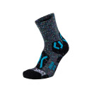 UYN Kids Trekking Outdoor Explorer Chaussettes gris multicolore / turquoise 24-26