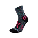 UYN Kids Trekking Outdoor Explorer Socks grey multicolor / pink 24-26