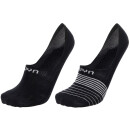 UYN Unisex Ghost 4.0 Socks 2Prs Pack black black/white 45-46