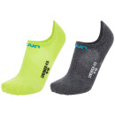UYN Unisex Sneaker 4.0 Socks 2Prs Pack anthracite mel/lime 43-44