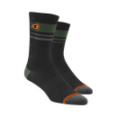 Crank Brothers Trail Socken S/M, black-orange-green