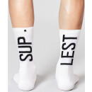 SUPLEST x Fingerscrossed Cycling Socks w/SUP-LEST Logo M: 39-42 White